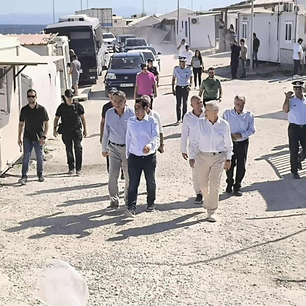 Πλεύρης – Γλυμής από τη Λέσβο: Καμία νέα επιβάρυνση για τα νησιά του Αιγαίου