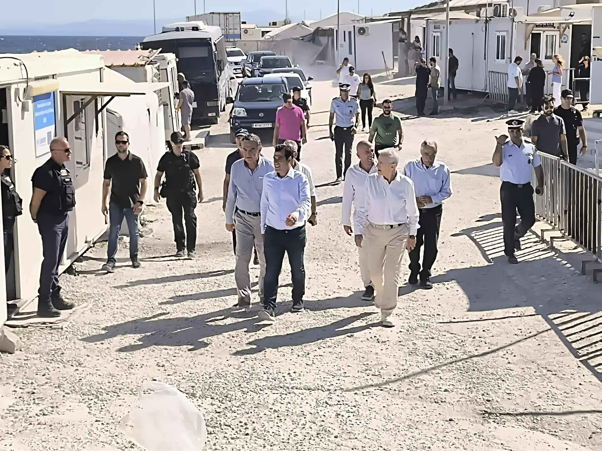 Πλεύρης – Γλυμής από τη Λέσβο: Καμία νέα επιβάρυνση για τα νησιά του Αιγαίου