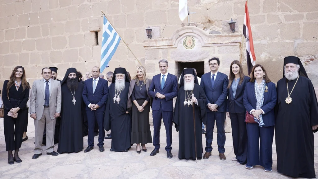 Ο Μητσοτάκης στην ενθρόνιση του νέου Αρχιεπισκόπου Σινά, κ. Συμεών – «Εθνικό καθήκον μας το ενδιαφέρον για τη Μονή» μητσοτάκης