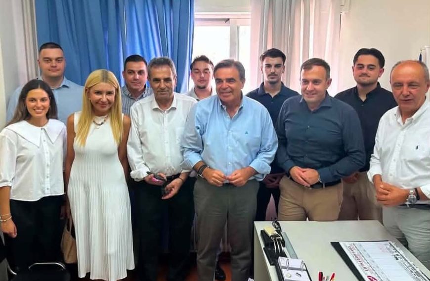 Στις Σέρρες ο Υπουργός Αγροτικής Ανάπτυξης Μαργαρίτης Σχοινάς: Στο πλευρό του ο Θεόφιλος Λεονταρίδης