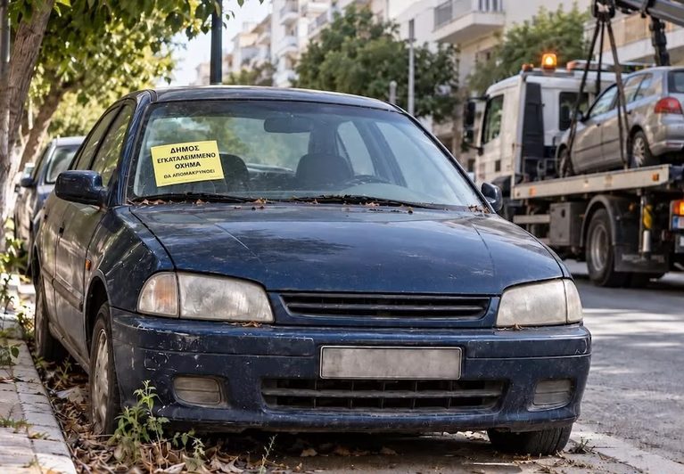 Ποια αυτοκίνητα διαγράφονται οριστικά από τους ελληνικούς δρόμους: Το αυτοκόλλητο των 45 ημερών και τα πρόστιμα για την ακινησία